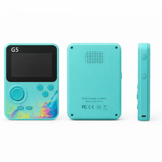Casaquin Handheld Gaming Console, 3 inch Display, 500 Games, TV Compatible, Gaming Console for Kids and Adults G5 Video Game for Kids Color Random (Subject to Availability)