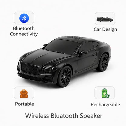 Casaquin Car Shaped Speaker Wireless Bluetooth, Portable Speaker in car Shape, Luxury Sports Four Wheeler Design Speaker Wireless, (Color rendom)