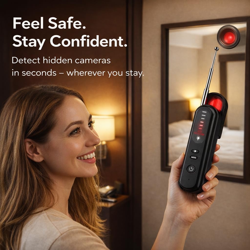 Protect Your Privacy Anywhere 🔒 Detect Hidden Cameras & Trackers Instantly
