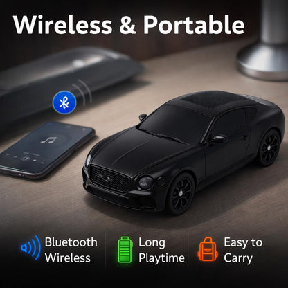 Casaquin Car Shaped Speaker Wireless Bluetooth, Portable Speaker in car Shape, Luxury Sports Four Wheeler Design Speaker Wireless, (Color rendom)