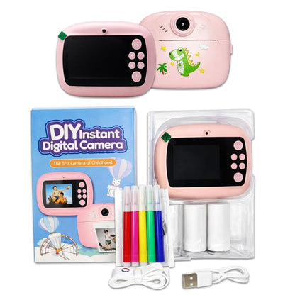 Best Seller – Kids Print Camera 📸 – Mini Digital HD Photo & Video Camcorder with Games | Fun Learning Toy for Boys & Girls Ages 4-18 | Includes 2 Print Rolls | Kids