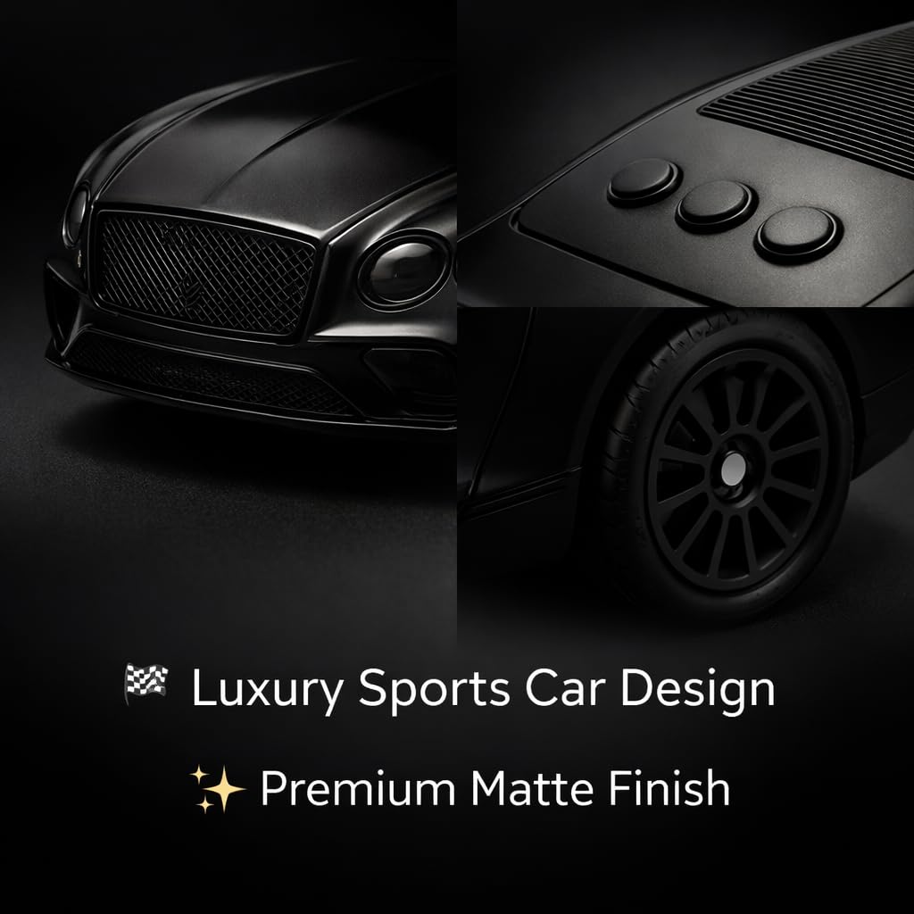 Casaquin Car Shaped Speaker Wireless Bluetooth, Portable Speaker in car Shape, Luxury Sports Four Wheeler Design Speaker Wireless, (Color rendom)