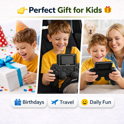 Casaquin S10 Portable Gaming Console | 500+ Built-in Retro Games | Rechargeable | TV Connect | 3.5” Screen | Perfect Gift for Kids & Adults 🎮