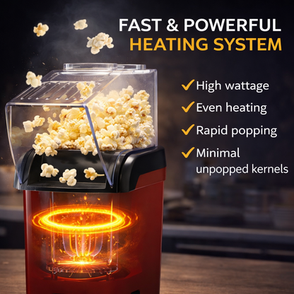 Oil Free Popcorn Maker Machine for Home | Electric Popcorn Machine India