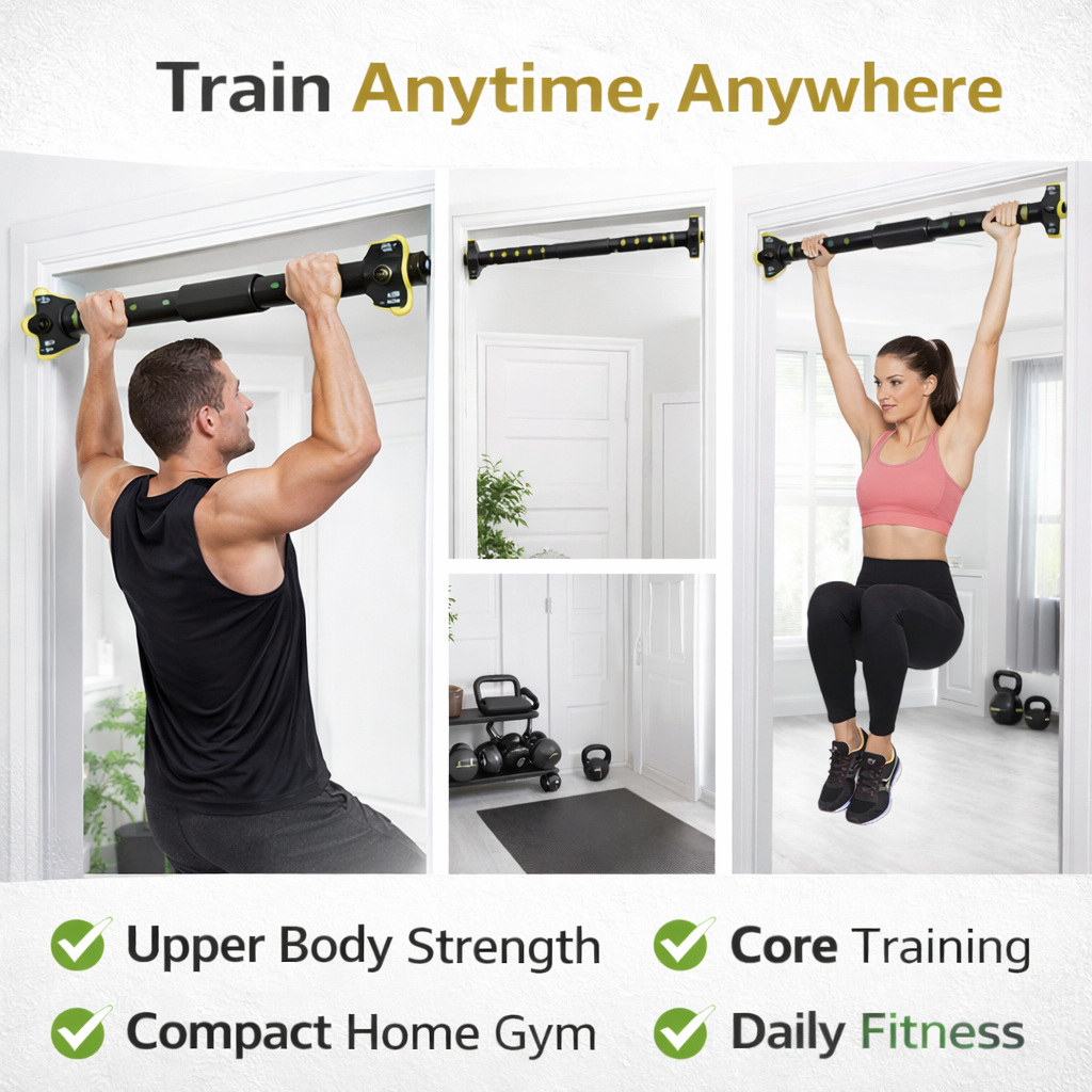 Adjustable Pull Up Bar for Doorway (75–94 cm)