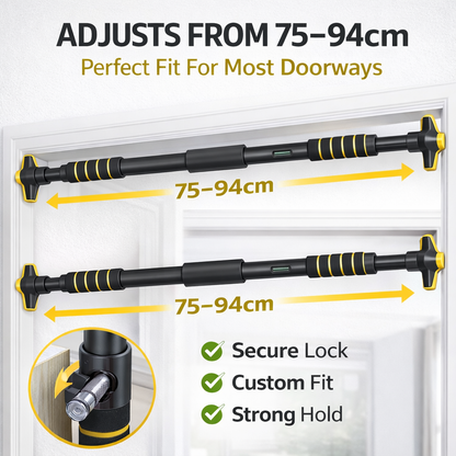 Adjustable Pull Up Bar for Doorway (75–94 cm)