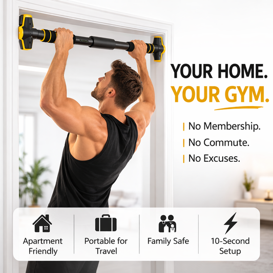 Adjustable Pull Up Bar for Doorway (75–94 cm)